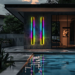 Haylen (RGB) | Waterproof RGB Wall Light | 67â€™â€™ / 170 Cm / 7 Colors + 358 Effects W/ Remote | Outdoor Lighting | Wall Lighting | Indoor Lighting | MOD LIGHTING