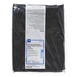 Medline Adult Black Vinyl Disaster Body Bag with Metal Zipper, 10 Sewn-In Handles, 650 lb. Limit, Black, 36" x 96", 5/CS (NON80540W)