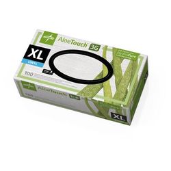 Medline AloeTouch Ice Thin Nitrile Exam Gloves, Size XL, 1800/CS (MDS195287)
