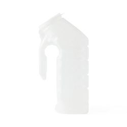 Medline Male Urinal with Lid, Retail Packaging, 6/CS (DYND80235R)