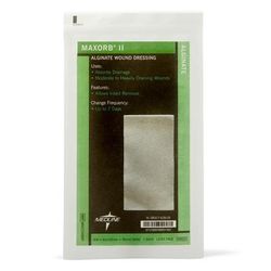 Medline Maxorb II Alginate Dressings, 4" x 8", in Educational Packaging, 1 EA (MSC7348EPH)