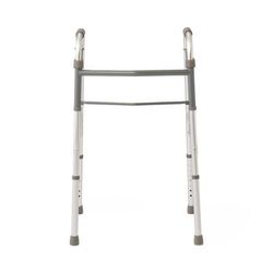 Medline Adult Folding Paddle Walker, No Wheels, 4/CS (MDS86410P)