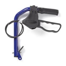 Medline Blue Left Upper Cane and Brake Assembly for Transport Chairs, 1 EA (WCA808BHLB)