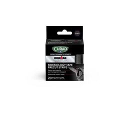 Medline Ironman CURAD Performance Series IRONMAN Kinesiology Tape, Black, 2" x 10", Without Canister, 12/CS (CURIM5058)