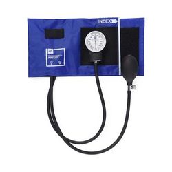 Medline Compli-Mates Handheld Aneroid Sphygmomanometer with Nylon Case, Royal Blue, 1 EA (MDS9114)