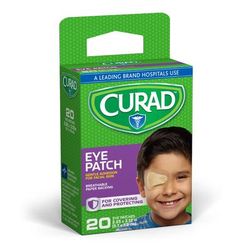 Curad Adhesive Eye Patch, 2.25" x 3.12", Beige, 24/CS (CUR136103RB)