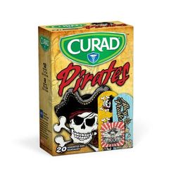 Curad Bandage, Pirates, Assorted Sizes, 24/CS (CUR00003RB)