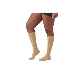 Curad Compression Hosiery, Knee High, 20-30 mmHg, Tan, Size A (S), 1 EA (MDS1702ATH)