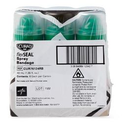 Curad flexSEAL Spray Bandage, 40 mL, 1 EA (CUR76124RBH)