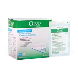 Curad Non-Adherent Dressing Pad, Sterile, 3" x 4", 1200/CS (NON25710)