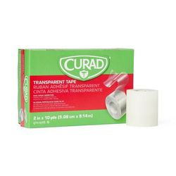 Curad Transparent Plastic Medical Adhesive Tape, 2" x 10 yd., 6/BX (NON270202Z)
