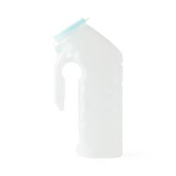 Medline Deluxe Male Urinal with Glow-in-the-Dark Lid, 48/CS (DYND80235SD)