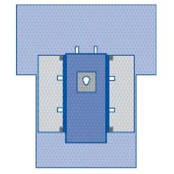 Medline Orthomax Hip Drape with Pouches, 1 EA (DYNJP8211H)