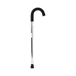 Medline Standard Aluminum Cane, Chrome, 6/CS (MDS86415CHR)
