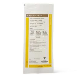 Medline Sterile Bordered Gauze Adhesive Island Wound Dressing, 4" x 10" with 2" x 8" Pad, 1 EA (MSC32410H)