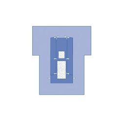 Medline Sterile CVMax Cardiovascular Drape with Chest Incise, 110" x 124" x 80", 6/CS (DYNJP4012)