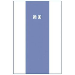 Medline Sterile Femoral Angiography Surgical Drape with 2 Windows, Extended Reinforcement, Dual Fenestrations with 3.5" Apertures, 80" x 125" (203 cm