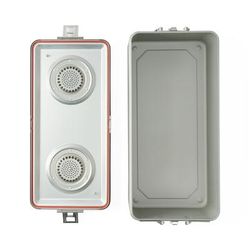 Medline Steriset Sterilization Container, Full-Size, Flat Bottom, Aluminum Lid, Gray Handle, 23.5" x 10.8" x 8", 1 EA (WAG2V20ASA)