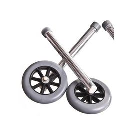 Medline Walker Foot Piece Extension Set with 5" Wheels, 7/8" Frame, 1/KT (G07724)