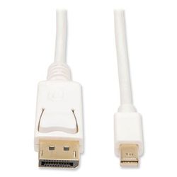Tripp Lite Mini DisplayPort to DisplayPort 4K Adapter, 10 ft, White (TRPP583010)