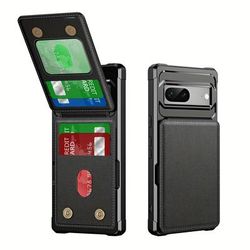 TEMU Zm New Business Metal Texture Anti-fall Card Insert Mobile Phone Case Suitable For Pixel 7 8 9 A/pro/proxl