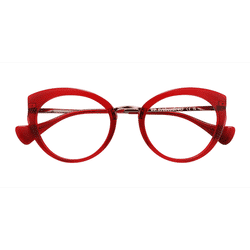 Female s horn Red Acetate,Metal Prescription eyeglasses - Eyebuydirect s Admiral