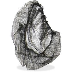 Genuine Joe Black Nylon Hair Net - Recommended For: Food Handling, Food Processing - Large Size - 21" Stretched Diameter - Contaminant Protection - Nylon - Black