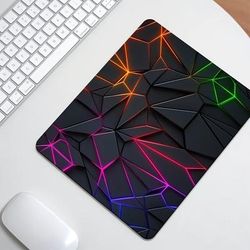 TEMU Xl/xxl Geometric Gaming Mouse Pad - , Non-slip Rubber Base, High- Printing, - Office, Home, And Back To School Supplies - Great Holiday Gift For Boyfriend Or Girlfriend, Mouse Pads For Desk