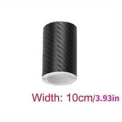 TEMU 10cm*300cm/3.93*118in Anti Scratch Car Door Sill Protector Sticker Nano Carbon Fiber Paste Protector Strip Auto Side Mirror Protection Tape Film