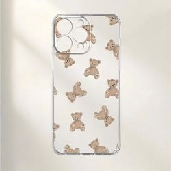 TEMU Cute Little Bear Pattern Phone Case Uv Printing Mobile Phone Protective Degree Full Protection Suitable For Iphone 11 12 13 Pro Max Xr X/ Xs 7 8 Plus Se Mini New Personality Creative