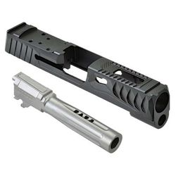 Norsso N365XL Bull Barrel Reptile KP Set Satin Stainless GEO Port Black N365XLBB-REP-KP