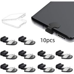 TEMU 10/20 Pack Usb C Dust , Anti-lost Charging Port Protector For Iphone 15 16 Series, Ipad Air , Pixel - Dustproof, Waterproof, Anti-abraision Plastic Caps
