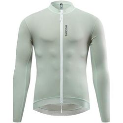 Per uomo Per donna Maglia da Ciclismo Tinta unica Manica Lunga Bicicletta Maglia con 3 tasche posteriori Mountain Bike MTB Asciugatura Rapida Traspirante Gli sport Nero Bianco Verde Abbigliamento