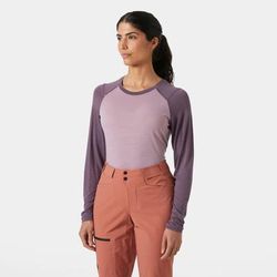 Helly Hansen Women’s Durawool Crew Long Sleeve Purple XL