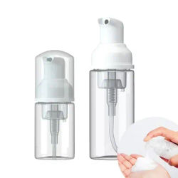 1/2pcs Foam Dispenser Pump Bottles 30/60ml Small Plastic Mini Empty Soap Refillable Bottle Travel Cleaning Cosmetics Packaging