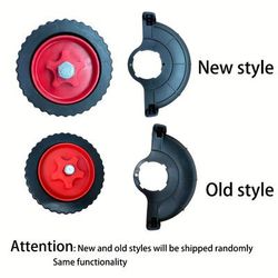 TEMU Adjustable Trimmer Support Wheel Attachment - , Detachable Design For Stability - Fits Gas & Electric Lawn Mowers