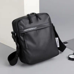Simple Casual Mini Crossbody Bag Casual Men's Small Shoulder Bag For Men PU Leather Messenger Phone Pouch Husband Side Sling Bag