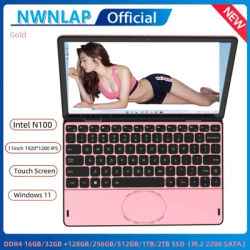 Cheap 360° Touch Screen Laptop 11 inch Intel N100 CPU 16GB/32GB DDR4 128G--1TB SSD Portable Office Notebook Mini Computer