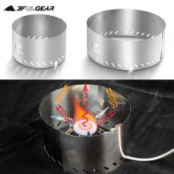 3FUL GEAR 2/3 Pieces Cookware Windshield Camping Ultralight Stainless Steel Windproof Board Canbe Splicing Gas Stove Accessories