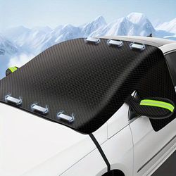 TEMU Sleek Magnetic Car Sunshade Cover - Thickened Oxford Fabric, Heat & Uv Protection, Vehicles, Windshield Accessory For , Vehicle Heat Shield, Sleek Car Cover, Durable Car Cover