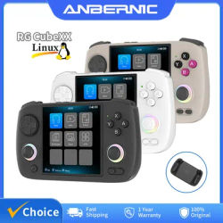 ANBERNIC RG CubeXX Retro Handheld Game Console 3.95" IPS 720*720 Screen Linux 64 bit Video Gaming Players Support WiFi Bluetooth