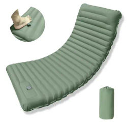 10Cm Outdoor Camping Inflatable Mat pad TPU Ultra-light Thick Moisture-proof Inflatable Bed Portable Car Tent Sleeping Mat Foot