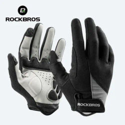 ROCKBROS Windproof Cycling Gloves Bicycle Touch Screen Riding MTB Bike Glove Thermal Warm Motorcycle Winter Autumn Bike Clothing
