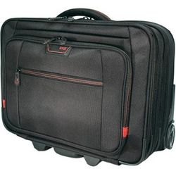 Mobile Edge Travel/luggage Case For 13" To 17.3" Iphone Notebook - Black, Red - 1680D Ballistic Nylon Body - Trolley Strap, Telescoping Handle, Handle
