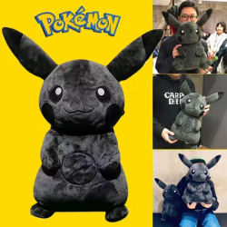 30CM Pokemon X Fragment personnage d'anime poupée Pikachu foncé Kawaii Pop poupée noir Pikachu oreiller cadeau d'anniversaire femme