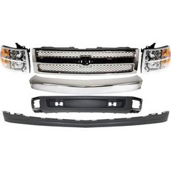 Replacement Grille Assembly Plastic Chrome Grille, 1-year unlimited-mileage warranty KIT-050317-63