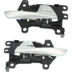Replacement Interior Door Handle Silver, Rear, Driver & Passenger Side, 1-year unlimited-mileage warranty SET-RH49130005