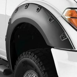 Bushwacker Fender Flares Plastic Black Pocket Style Painted Series, Front & Rear, Driver Passenger Side, 20945-02