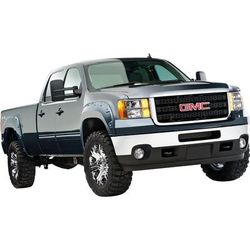 Bushwacker Fender Flares Plastic Black Boss pocket style Series, Front & Rear, Driver Passenger Side, 40943-02