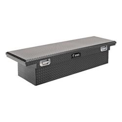 UWS Truck Tool Box Aluminum Powdercoated Matte Black Diamond Plate Low Profile Pull Handle Series, EC10633
